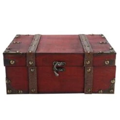 Coffre En Bois Style Pirate De Nassau -Pirate Costume Shop coffre en bois style pirate 2