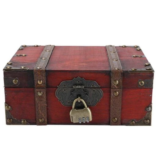 Coffre En Bois Style Pirate De Nassau - Image 2