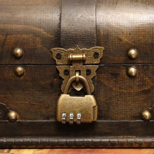 Coffre Fort Pirate En Bois - Image 2