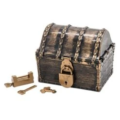 Coffre Fort Jouet Pirate Avec Cadenas