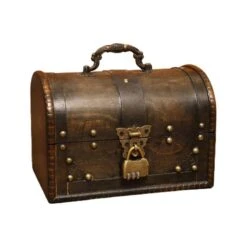 Coffre Fort Pirate En Bois