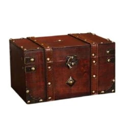 Coffre Pirate Bois Décoration & Rangement