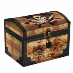 Coffre Pirate Carton Capitaine Jack