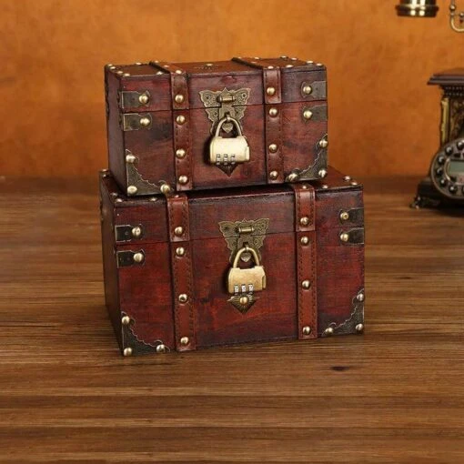 Coffre Pirate Avec Cadenas - Image 2