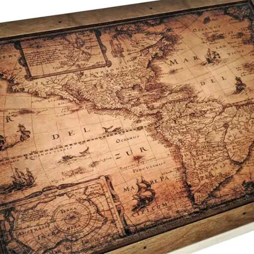 Coffre Rangement Pirate Carte D'Amérique - Image 4