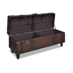 Coffre Style Pirate Banc 3 Pièces -Pirate Costume Shop coffre style pirate banc 3