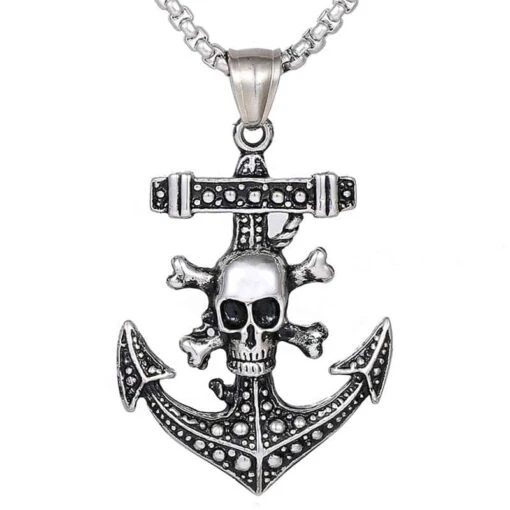 ▷ Collier Ancre Homme