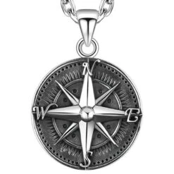 ▷ Collier Boussole Homme Pirate