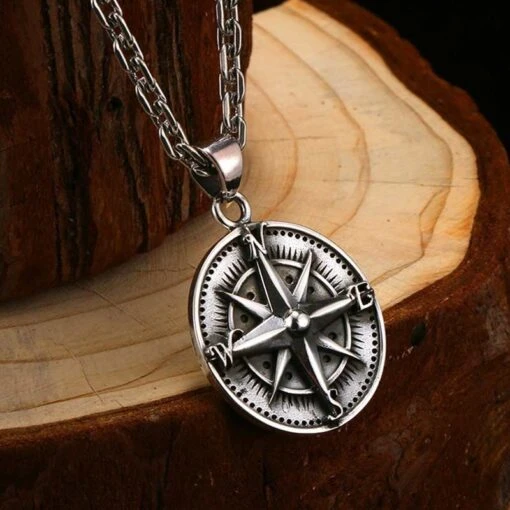 ▷ Collier Boussole Homme Pirate - Image 2