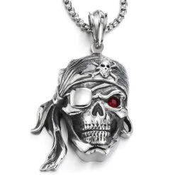▷ Collier Tête De Mort Pirate