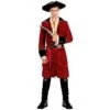 Déguisement Manteau Pirate Rouge Homme -Pirate Costume Shop deguisement manteau pirate rouge