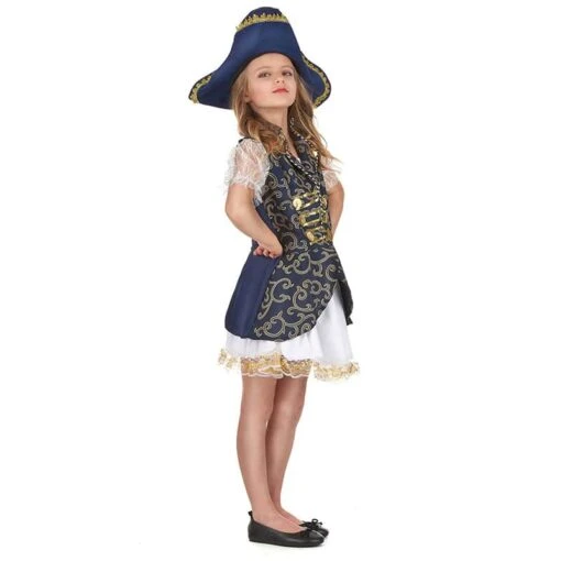 Déguisement Pirate Fille Bleu - Image 2
