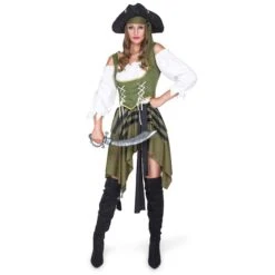 Déguisement Pirate Femme Vert