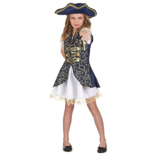 Déguisement Pirate Fille Bleu