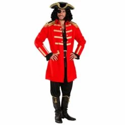 Déguisement Pirate Homme Avec Veste Rouge