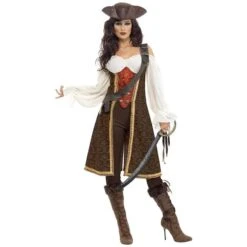Déguisement Pirate Femme Marron