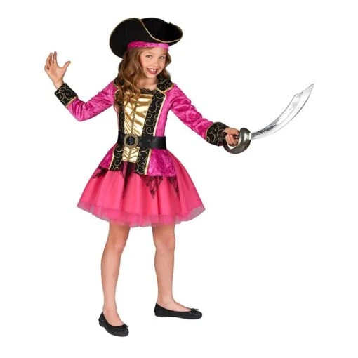 Déguisement Pirate Fille Rose - Image 2