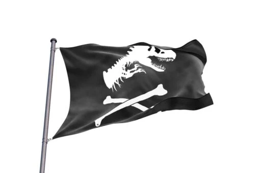 Drapeau Dinosaure Style Pavillon Pirate - Image 2