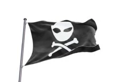 Pirate Costume Shop -Pirate Costume Shop drapeau alien