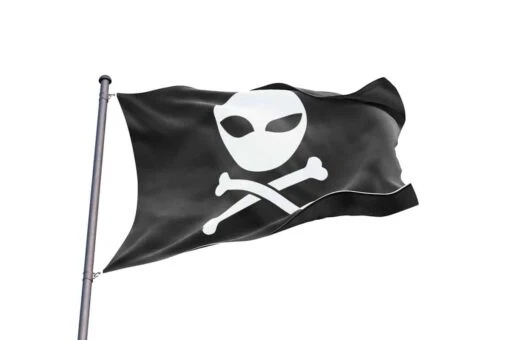 Drapeau Pirate Alien - Pavillon Noir Original - Image 2