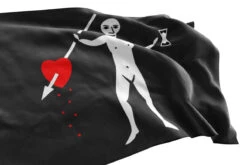 Drapeau Pirate Original De John Quelch -Pirate Costume Shop drapeau bateau pirate original