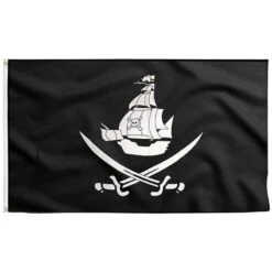 Drapeau De Bateau Pirate Pillard De Trésors