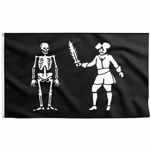 Drapeau De Black Bart Combattant La Mort