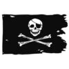 Drapeau De Pirate Arraché Avec Tête De Mort -Pirate Costume Shop drapeau de pirate arrache avec tete de mort