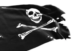 Drapeau De Pirate Arraché Avec Tête De Mort -Pirate Costume Shop drapeau de pirate arrache avec tete de mort 2