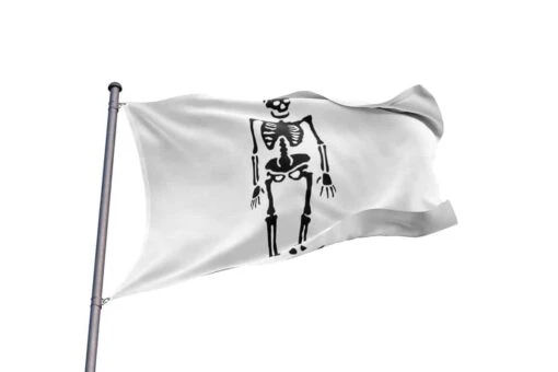 Drapeau Pirate Noir Et Blanc De La Buse - Image 2