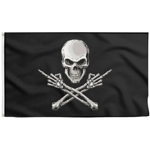Drapeau Doigt D'Honneur Pirate