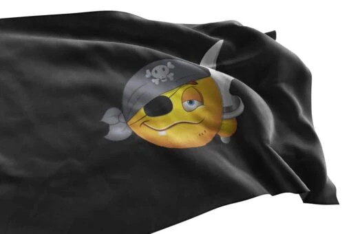 Drapeau Pirate Emoji Bandit Des Caraïbes - Image 3