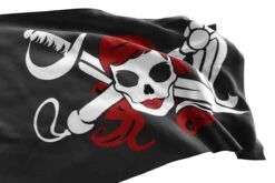 Drapeau Pirate Femme Guerrière -Pirate Costume Shop drapeau pirate 17 eme siecle femme