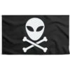 Drapeau Pirate Alien - Pavillon Noir Original -Pirate Costume Shop drapeau pirate alien 1