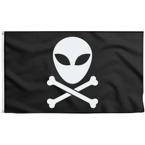 Drapeau Pirate Alien - Pavillon Noir Original