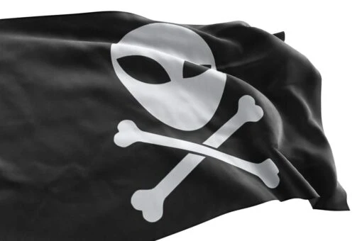 Drapeau Pirate Alien - Pavillon Noir Original - Image 3