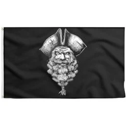 Drapeau Pirate Barbu - Pavillon Noir