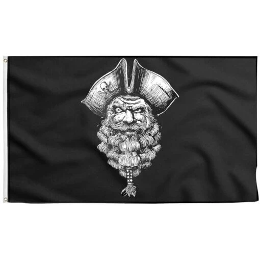 Drapeau Pirate Barbu - Pavillon Noir