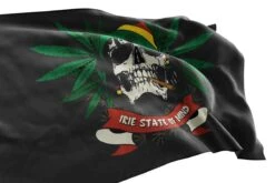 Drapeau Pirate Rasta Cannabis -Pirate Costume Shop drapeau pirate bob marley cannabis