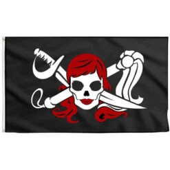 Drapeau Pirate Femme Guerrière