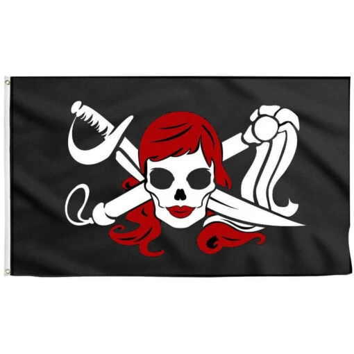 Drapeau Pirate Femme Guerrière