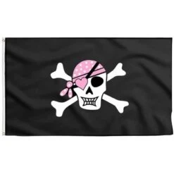 Drapeau Pirate Fille Terreur Des Caraïbes
