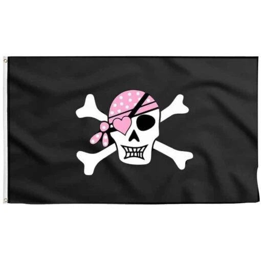 Drapeau Pirate Fille Terreur Des Caraïbes