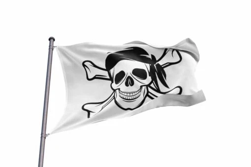 Drapeau Pirate Blanc - Image 2