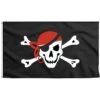 Drapeau Pirate Foulard Rouge -Pirate Costume Shop drapeau pirate foulard rouge 2