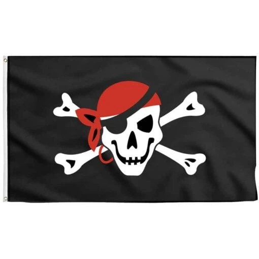 Drapeau Pirate Foulard Rouge
