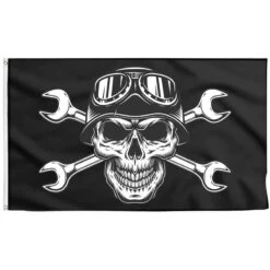 Drapeau Pirate Moto - Pavillon Original