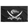 Drapeau Pirate Poisson Écumeur De Mer -Pirate Costume Shop drapeau pirate poisson