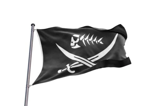 Drapeau Pirate Poisson Écumeur De Mer - Image 2