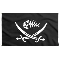 Drapeau Pirate Poisson Écumeur De Mer